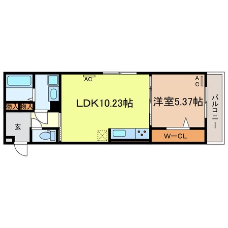 唐崎駅 徒歩10分 3階の物件間取画像